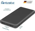Fontastic Power Bank Renz10 10.000mAh, 2x USB-A & 1x Typ-C Ladezustandsanzeige, In &