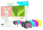 Peach H364XL 2xbk, c, m, y Spar Pack Plus Tintenpatronen, Schwarz, Cyan,...