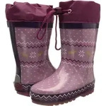 Playshoes Baby M&auml;dchen Gummistiefel Regenstiefel Norweger wasserdicht Violett,