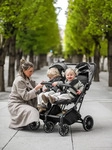 BabyGo Geschwisterbuggy GoTwice black - Schwarz