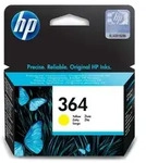 HP 364 Gelb Original Druckerpatrone, Standardertrag, Gelb, Tinte auf Farbstoffbasis,