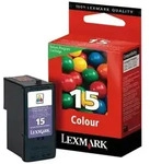 Lexmark N&deg; 15 Color Return Program Print Cartridge, Schwarz, Tinte auf...