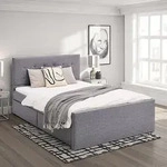 Homestyle4u Polsterbett 120x200 Grau Doppelbett Bettgestell Mit Lattenrost 2