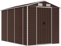 vidaXL Gartenhaus Braun 191 x 300 x 198 cm Verzinkter Stahl