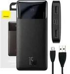 Baseus Bipow, 10000 mAh, Lithium Polymer (LiPo), 15 W, Schwarz - Schwarz
