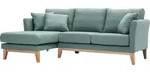 Miliboo - Skandinavisches 3/4-Sitzer-Ecksofa linksseitig mit abziehbarem,...