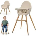 Kinderkraft FINI 2 Hochstuhl 2in1 - Verstellbares Tablett - Sitz -...