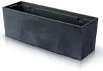 Urbi Beton Effect DUC600E l&auml;nglicher Blumentopf | Anthrazit - Dunkelgrau