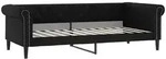 vidaXL Tagesbett Schwarz 90x200 cm Kunstleder - Schwarz