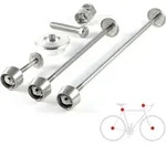 Pitlock Set 02/GA, Vorderrad/Hinterrad/Sattelst&uuml;tze/Ahead PITLOCK sil - Silber