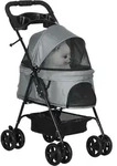 PawHut Hundewagen Hundebuggy mit Klappfunktion Pet Stroller f&uuml;r kleine Hunde und