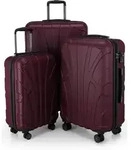 Suitline - 3er Kofferset Rollkoffer Hartschalenkoffer 4 Rollen...