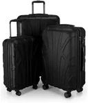 Suitline - 3er Kofferset Rollkoffer Hartschalenkoffer 4 Rollen...