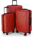 Suitline - 3er Kofferset Rollkoffer Hartschalenkoffer 4 Rollen...