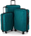 Suitline - 3er Kofferset Rollkoffer Hartschalenkoffer 4 Rollen...