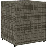 vidaXL Gartenschrank Grau 55x59x69 cm Poly Rattan - Grau