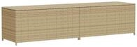 vidaXL Gartentruhe Beige 469L Poly Rattan