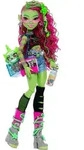 Monster High Venus McFlytrap-Modepuppe mit Haustier Chewlian und Zubeh&ouml;r, Modepuppe,