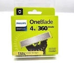 Ersatzklinge 360 OneBlade QP440/50 (silber/hellgr&uuml;n, 4 St&uuml;ck) - Gelb