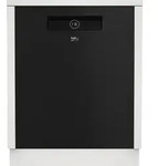 Beko BDDN38440DD, Voll integriert, Standardgr&ouml;&szlig;e (60 cm), Schwarz, Edelstahl, LCD,