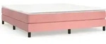 vidaXL Boxspringbettgestell Rosa 160x200 cm Samt - Rosa