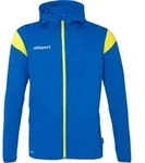 Uhlsport Squad 27 Kapuzenjacke Kinder - Azurblau / Lime - Blau - 116