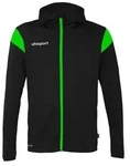Uhlsport Squad 27 Kapuzenjacke Kinder - Schwarz / Neongr&uuml;n - Schwarz - 116