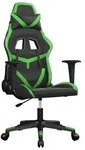 vidaXL Gaming-Stuhl mit Massagefunktion Schwarz und Gr&uuml;n Kunstleder - Gr&uuml;n