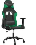 vidaXL Gaming-Stuhl Schwarz und Gr&uuml;n Kunstleder - Gr&uuml;n