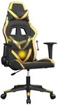 vidaXL Gaming-Stuhl mit Massagefunktion Schwarz & Golden Kunstleder - Gold
