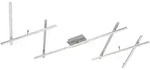 Lindby LED-Deckenleuchte Kerem, 345 cm, nickelfarben, Metall - Silber/Grau