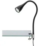 LED Klemmleuchte Klemmlampe 1xGU10 3W schwarz Metall-Kunststoff Briloner -...