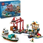 LEGO City Hafen mit Frachtschiff, Bauspielzeug f&uuml;r Jungen und M&auml;dchen ab 8 Jahren,