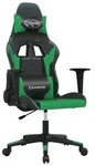 vidaXL Gaming-Stuhl Schwarz und Gr&uuml;n Kunstleder - Gr&uuml;n