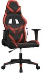 vidaXL Gaming-Stuhl Schwarz und Rot Kunstleder - Rot