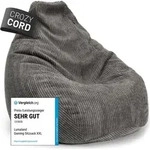 Lumaland GIANT Cord, Grau, Polyester, Expandiertes Polystyrol (EPS), Drinnen,...