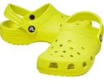 Crocs Classic Kids Kinder Komfort-Clogs Neongelb (Acidity), 206991-76M - Gr&uuml;n - 28