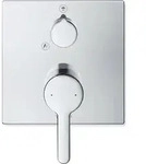 Einhebel-Brausemischer C.1 Unterputz mit Umstellventil eckig chrom chrom - Silber
