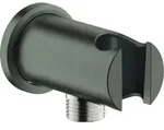 GROHE Wandabgangsbogen Rainshower 26658, mit Halter, runde Rosette, Au&szlig;engewinde