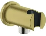 GROHE Wandabgangsbogen Rainshower 26658, mit Halter, runde Rosette, Au&szlig;engewinde
