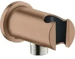 GROHE Wandabgangsbogen Rainshower 26658, mit Halter, runde Rosette, Au&szlig;engewinde