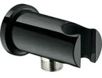 GROHE Wandabgangsbogen Rainshower 26658, mit Halter, runde Rosette, Au&szlig;engewinde