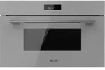 34L Glass Grey Integrierte Mikrowelle mit Mikrowellenfunktion, Grillmodus, Defrost,