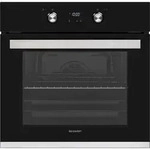 Sharp Einbau-Backofen Pyrolyse Schwarz Kindersicherung 4fach Verglasung versenkbare