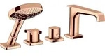 HansGrohe 36411300, HansGrohe 4-Loch Wannenrandarmatur AXOR CITTERIO E DN 15, mit