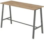 b&uuml;m&ouml; Meetingpoint Industrial-Look - Optik: Asteiche/Rohstahl - Braun