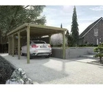 Einzelcarport 617 Gr.2 ohne Dach B x T x H 322 x 612 x 233
