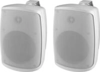 MONACOR ELA-Wandlautsprecher 2Weg 100V 60W 100dB passiv IP65 2Stk ws WALL-04T/WS