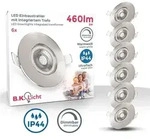 Einbaustrahler 68mm 6er Set - 230V, 4,9W, 480lm, LED, dimmbar, IP44, warmwei&szlig;,