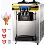 VEVOR Eismaschinen Kommerzielle Softeismaschine 2350 W 22-30 L/Std. 3 Geschmack mit
